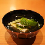 日本料理 たかむら - 九十九里蛤真丈と金沢筍の椀