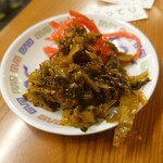 火の国 文龍 - 紅生姜と辛子高菜