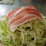 のむらお好み焼き店 - 肉も綺麗