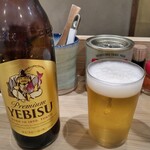 三ん寅 - ビール（中瓶）550円