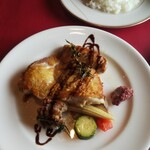 洋食&ワイン LUCE - 国産鶏のステーキ ローズマリーの香り(1200円)