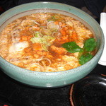 小樽・蕎麦屋・籔半 - うにとじ蕎麦