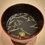 寿司つばさ - じゅんさいの吸い物