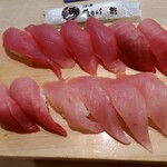 numaduuogashizushi - マグロ赤身・中トロ・メバチマグロ