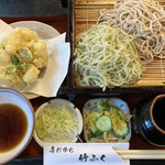 竹ふく - 二色蕎麦とかき揚げ天セット