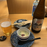 れんま - お通しの冷製茶碗蒸し