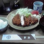 幸楽 - ロースかつ定食　竹