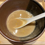 中華蕎麦 とみ田 - らぁめん　スープ割り