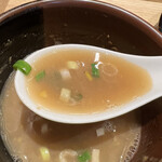 中華蕎麦 とみ田 - つけ麺　スープ割り