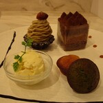 KINEEL - セレクト・プレート　チョコレートショートと和栗のモンブラン