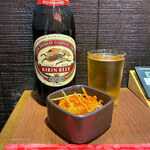 Mekikinoginji - お通し438円と中瓶