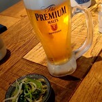 ランタン - 生ビールとお通しテーブルチャージ代300円/人