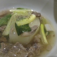 徳うち山 - 聖護院蕪　九条葱　和牛の餡かけ
