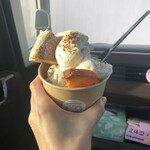 かなめカフェ - パンケーキパフェ（680円）