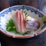 かんぱちとアジ