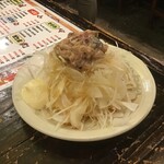 居酒屋越乃赤たぬき - 新玉サバ缶サラダ
