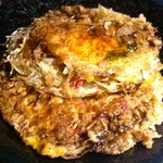 キャベツ焼 - キャベツ焼：二枚が重なった正面図