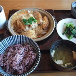 あぶりゃんせ 百干 - とんかつ玉子とじ定食