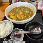 うどん萬歩軒 - 料理写真:台湾カレーうどん＆白ご飯(980円)