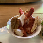 mi-shang - Cream Cheese and Fermented Tofu, Apple Chips and Walnuts