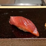 Shimbashi Sushi Seishin - 鰹 漬け 葱