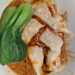 中国料理 四川 - 四川風ピリ辛胡麻だれ水餃子¥1100