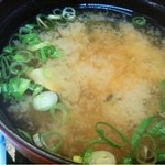 海鮮料理　魚盛 - 2013.2.5　　魚盛丼（海鮮丼）セット580円・味噌汁