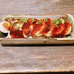 手打ちそば やっ古 - ヤリイカの印籠、カツオ出汁のジュレ