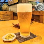 国分寺そば - 生ビール