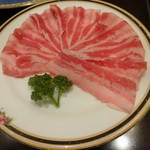 天香回味 銀座店 - 米澤豚しゃぶしゃぶ肉