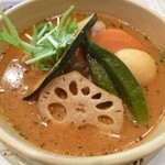 一灯庵 Sunpiazza - 2013.02 ありがちはスープカレーだけどこってり系？さっぱり系にすればよかったかなあって見た時に思いましたが。。。