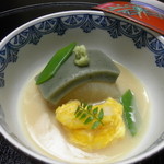 桜岡茶寮 - 海老の玉子巻き