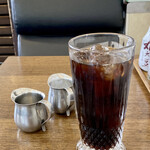 タンゲーラ - ドリンク付きの定食、アイスコーヒーをいただきました。