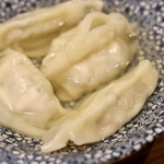 餃子とスパークリング バブルス - 水餃子