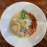 麺やコリキ - 鶏白湯/赤800円