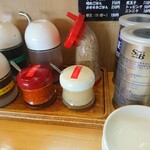 ばりきや - 卓上の調味料