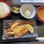 炙処 火ノ膳 - 厳選 アジの開き定食