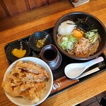 いっぷく茶屋 風和 - 納豆そば・ミニげそ丼