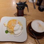 Musashino Mori Coffee - パンケーキ+カフェラテ