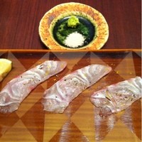 鮨　日本橋　鰤門 - 春日鯛のお造り