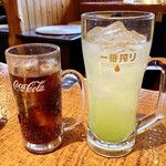 みさき屋 - コカコーラと青リンゴ酎ハイ大