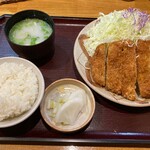 Tonkatsu Taketei - 上トンカツ定食　１１００円