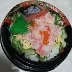 Edomae Hanazushi - 紅ずわいがにのちらし寿司 498円（→348円)