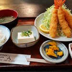 一八 - 料理写真:えびフライ定食