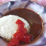 魔女のカレー - カレーラーメン＆半カレーライス