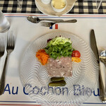 BRASSERIE Au Cochon Bleu - 前菜　テリーヌドカンパーニュ　サラダ添え