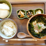 湯河原 十二庵 - できたて豆腐御膳　¥1.000 、汁を冷や飯に変更　＋330