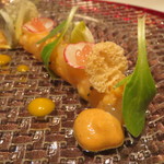 IL TEATRINO DA SALONE - 赤海老のタルターラ マンゴーソース1