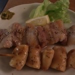 厨 - 豚串 バラ肉塩と軟骨