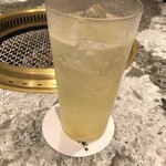 Tenkaichino Yakiniku Shoutaian - 柚酒ソーダ割　さっぱり